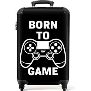 NoBoringSuitcases.com NoBoringSuitcases© Valigia Bambini, Trolley, | 55x40x20 cm - da Viaggio, a Mano, Bagaglio (Joystick - Nero)