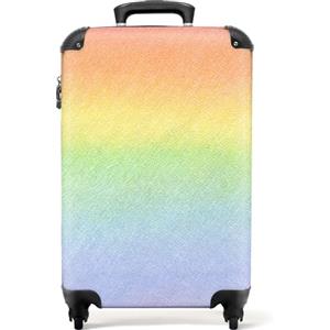NoBoringSuitcases.com Valigia Bambini, Trolley Bambini, Valigia Per Bambini, Trolley Per Bambini da Viaggio, Valigie Per Bambini Trolley, Trolley Bagaglio a Mano 55x40x20 cm (Arcobaleno - Multicolore)