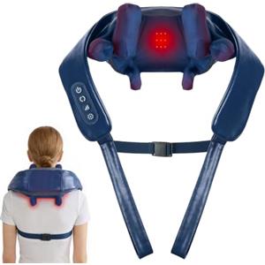 Sgakgu Massaggiatore Shiatsu 8D cervicale wireless calore 3 intensità auto-timer. | Massaggio profondo 8D per collo, spalle, schiena, vita e gambe, massaggio personalizzato, regalo per donne e uomini