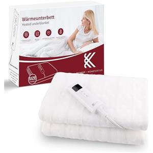 REDKEY Scaldaletto Elettrica Singolo,150x80 cm Sottocoperta,7 Temperature,Coperta Termica con Spegnimento Automatico,Termoforo,Lavabile