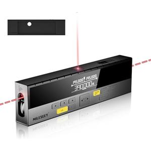 MiLESEEY DP20 Pro Misuratore Laser a Doppio Raggio, 120M Metro Laser | Riferimento Laser Centrale e APP, Ricaricabile, Display Retroilluminato di Gen-2 con Unità in Piedi/Pollici/Metri