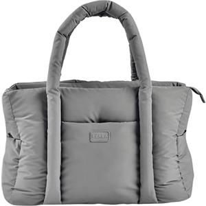 BÉABA Borsa Fasciatoio, Ultra Pratica, 10 Tasche interne ed Esterne, Attacco per Carrozzina Integrato, Fasciatoio Rimovibile, Marsupio Ssolato, Paris Puffy bag, Gris Topo