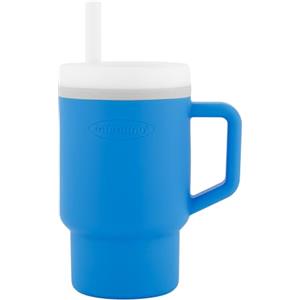 Infantino My 1st Tumbler - Mini tazza con cannuccia e manico per bambini piccoli, favorisce il bere, facile da pulire, oceano