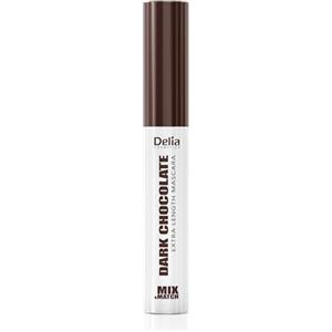 Delia Cosmetics - Mix&Match - Dark Chocolate Mascara - Mascara marrone, colore cioccolato intenso, natural volume & length, formula leggera a lunga durata, senza grumi e senza sbavature, 9 ml