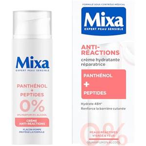 Mixa Lab crema anti-reattiva | Ripara barriera cutanea 4 ore, 48 ore idratazione intensa, senza profumo senza alcool, non comedogeno ipoallergenico