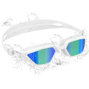 Ambienden Occhialini Nuoto Anti-UV e Anti-Appannamento, Impermeabili Regolabili Rapidamente, Silicone Morbido Unisex Occhiali Piscina Adulto Uomo Donna per Nuoto e Subacquea