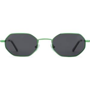 ZENOTTIC Occhiali da Sole Polarizzati Ottagonali Donna Uomo | Montatura in Metallo Rettangolare Retrò Stile Hippie per Viaggi e Uso Quotidiano