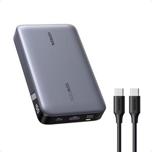 UGREEN Nexode 100W Power Bank 20000mAh Caricatore Portatile PC USB C | 3 Porte 2C1A, Per Viaggi in Aereo, Batteria Esterna Ricarica Rapida Compatibile con iPhone 18 17 16 Pro Max Galaxy S26 S25