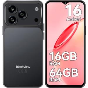 Blackview WAVE 7C Smartphone Android 16, 16GB+64GB/2TB Telefono Cellulare | 32MP Cellulare in Offerta, 6.56" Schermo, 5000mAh Cellulari, 4G Dual SIM Telefoni, Face ID, 3 Slot Carte, 3.5mm, IP54, Type-C