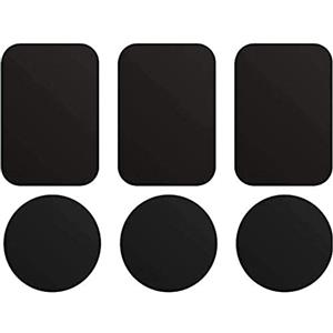 iVoler Calamita per Cellulare Auto, Magnete Adesiva, 6 Pezzi | Super Adesivo Piastrine Metalliche Smartphone, Placche Metalliche per Universale Porta Cellulare da Auto Supporto Magnetico