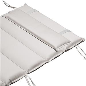 Detex Cuscino Imbottito per Lettino da Sauna Beige Melange Traspirante Cuscini Sdraio Prendisole crema