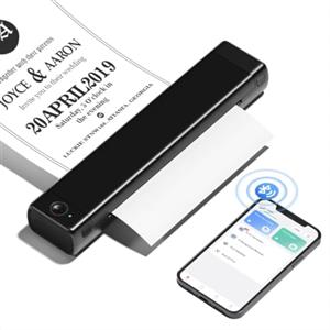 Phomemo M08F Stampante Termica A4 Bluetooth, Stampante + 10PCS Carta