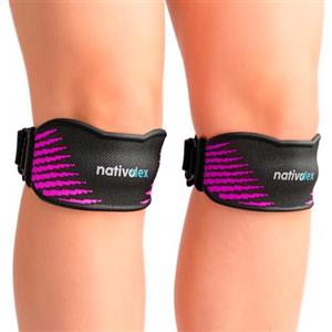 NativoDex Ginocchiera Ortopedica, Tutore Ginocchio, Fascia Rotulea Sportiva | Elastica e Stabilizzante · Cinghie Regolabili senza Scivolare · Imbottitura in Silicone Traspirante · Confezione da 2 Pezzi
