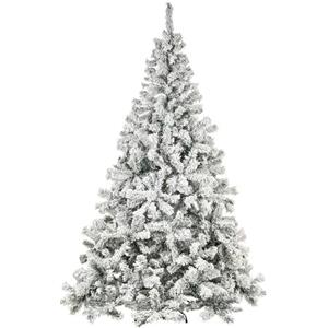 Nataland Albero di Natale Artificiale Verde Innevato Modello Trivor Altezza 300 Cm, Abete Super Folto con Effetto Realistico e Rami Con Aghi Anticaduta