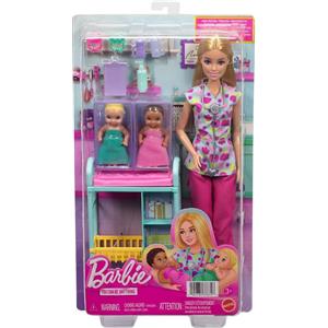 TOYS ONE Mattel JMK12 Barbie Carriere Pediatra Bambola e Playset