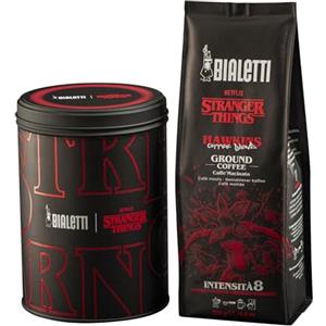 Bialetti Caffè Macinato Universale Stranger Things, Latta + Sacchetto da 250g, Miscela Hawkins: 50% Arabica 50% Robusta