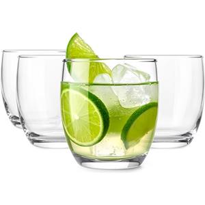 Glasmark KROSNO 1992 Bicchieri Set di 4 bicchieri 220 ml Bicchieri da acqua Bicchieri da cocktail Bicchieri da succo Bicchiere da acqua per succhi con fondo spesso lavabile in lavastoviglie