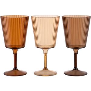 Villa d'Este Home Tivoli 1996 Set 12 Calice 400 ml marrone, in plastica PS, Shades of Chocolate, Unico