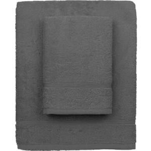 zer0bed, Asciugamani Bagno Lilla, Set 2 Asciugamani Bagno, Asciugamano Viso, Asciugamano Bidet, Tinta Unita, Antracite, 100% cotone, Set 2 pezzi