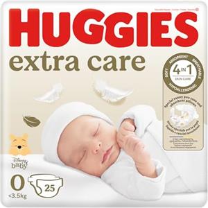 Huggies Pannolini Extra Care Bebè, Taglia 0 (<3,5 Kg)