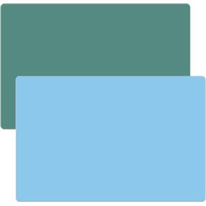 Zocipro 2 Pezzi Tappetino in Silicone 60x40 cm Grande, Blu & Verde | Tovagliette in Silicone Antiscivolo per Artigianato e Protezione Scrivania, Lavabile, per Tovagliette Americane