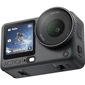 DJI Osmo Action 6 Combo Standard, action cam 8K per l'uso quotidiano | Sensore quadrato da 1/1,1″, apertura variabile da f/2,0 a f/4,0, design resistente al freddo, 4 h di autonomia della batteria