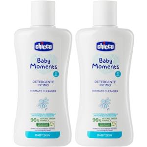 Chicco Baby Moments Detergente Intimo ad Azione Emolliente e Lenitiva, 0+ Mesi - 200 ml (Confezione da 2)