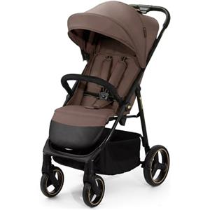 kk Kinderkraft Kinderkraft TRIG 3 Passeggino Leggero, Pieghevole, Posizione Distesa, Posizione Reclinata, Sospensione 4 Ruote, Cinture di sicurezza a 5 punti, Bambini, Fino a 25 kg, Marrone