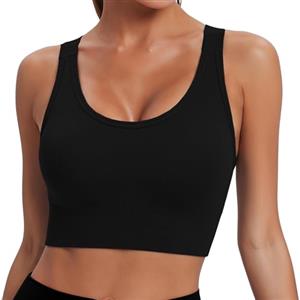 Litherday Top Sportivo Donna Supporto Medio Coppe Removibili Palestra Yoga | Tessuto Elasticizzato Con Coppe Removibili, Spalline Regolabili E Supporto Medio Per Palestra Yoga Allenamento