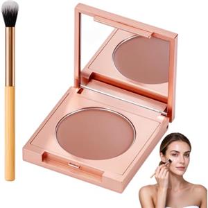 Comioke CC Undereye Corrector, Correttore CC per il Contorno, C C Cream Occhiai | Full Coverage Concealer con Pennello,Impermeabile a Lunga durata,lluminante Sotto Gli Occhi,Riduce l'Aspetto delle Occhiaie