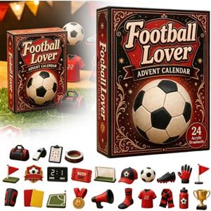 SCUALMORY Calendario dell'Avvento di calcio 2026 per innamorati, Natale di 24 giorni