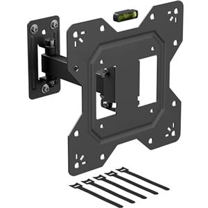 D-Line Supporto de Parete per TV da 23-50 Pollici, a inclinazione e rotazione a braccio singolo, VESA 100x100 mm - 200x200 mm, supporta un peso di fino a 30 kg