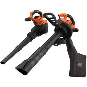 BLACK+DECKER Soffiatore Aspiratore Trituratore per Foglie 3-in-1 da 3000W, BEBLV300SB-QS