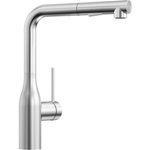 CECIPA Rubinetto Cucina con Doccetta Estraibile, Miscelatore Cucina Alto | Rubinetto Estraibile di 40CM, con 2 Tipi di Getto, Bocca Girevole 360°, in Acciaio Inox 304 (Spazzolato)