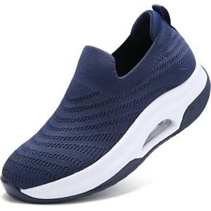 Myztra Scarpe da Trekking Donna Sneaker Slip on | Senza Lacci Sneakers Ortopediche Traspiranti Leggera Antiscivolo Fitness Outdoor Tennis Casual