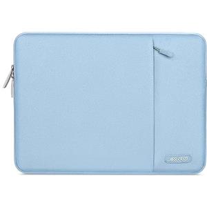 MOSISO 13,3 pollici Custodia PC Laptop Compatibile con MacBook Air/Pro 14 | 13-14 pollici Borsa PC per MacBook Pro 14/Air 13,3, HP Dell ASUS Lenovo, Poliestere Manica Verticale con Tasca, Aria Blu