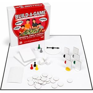 Magma Games | BUILD-A-GAME - Kit Creativo per Creare Giochi da Tavolo | 110+ Componenti Personalizzabili - Gioco Creativo ed Educativo per Bambini, Adulti e Famiglie - Idea Regalo Originale