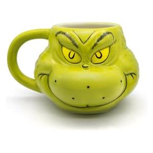 GEDALABELS Tazza Grinch 3D, 500 ml, in ceramica