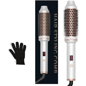 UMIGA 38mm Thermal Brush Spazzola Termica, Display LCD 120-210 ℃, Spazzol Calda | Usato come Pettine, Spazzola Lisciante, Arricciacapelli Spazzola, Spazzola Capelli Ricci a Doppia Tensione
