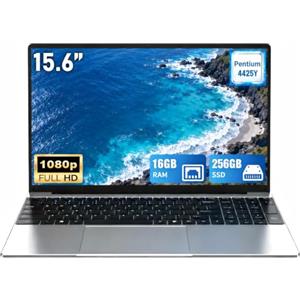 MITUNTUN Notebook 15,6 Pollici 4425Y, 16GB RAM, 512GB SSD, Display FHD | Cerniera 180°, Wi-Fi 5 dual band e Bluetooth 4.2 per studio, smart working, video, videochiamate e uso quotidiano.