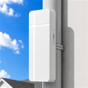 MEETOWN Ripetitore WiFi per Esterni, 1200 Mbps Amplificatore WiFi Outdoor | Access Point Outdoor IP65 Resistente alle Intemperie con PoE, Copertura WiFi Lunga Distanza per Giardini, Cortili, Parcheggi