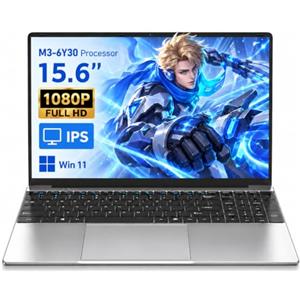 MITUNTUN Notebook 15,6 Pollici Core M3-6Y30, 16GB RAM, 512GB SSD,Win 11 | Schermo 1920 x 1080 nitido e dettagliato per lezioni online, video, navigazione web e lavoro da casa.