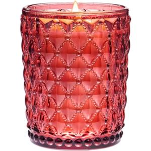 M&SENSE Candela Profumata 500g Rosa Oscura & Ambra con Stoppino Scoppiettante, 90H Dura, Cera di Soia Non Tossico Aromaterapia Candele, Vintage Design Room Decor, Regalo di Lusso per Donne/Natale