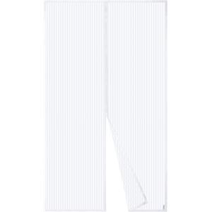 Apalus Zanzariera con Magneti per Porte, 140 x 240CM - Rete Fine, Tenda Totalmente Magnetica, si Chiude da Sola - Non Accorciabile (col. Bianco)