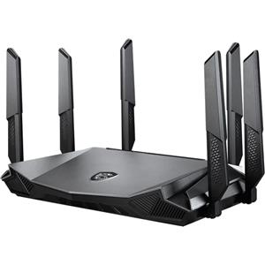 MSI RadiX AX6600 WiFi 6 Tri-Band router wireless Gigabit Ethernet Banda tripla (2.4 GHz/5 GHz) Nero [GRAX66]
