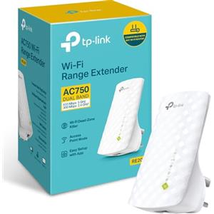 TP-Link [Vecchio Modello] TP-Link AC1750, prolunga universale Dual Band, prolunga banda larga/Wi-Fi, Wi-Fi booster/hotspot con 1 porta Gigabit, 3 antenne esterne, punto di accesso integrato, presa Regno Unito (RE450) 11AC