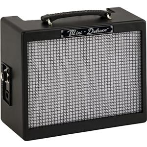 Fender MD20 Mini Deluxe Amplificatore Portatile Chitarra, Nero | Piccolo amplificatore per chitarra elettrica, con uscita per cuffie, alimentazione a batteria o a corrente alternata
