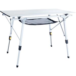 UQUIP - Tavolo da camping con gambe regolabili - Variety in Alluminio - Taglia L - Grigio