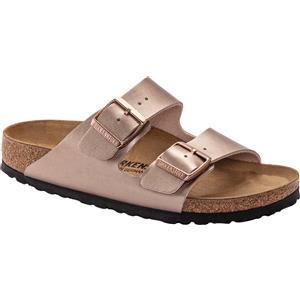 Birkenstock - Sandali in pelle di suede sintetica - Arizona Birko-Flor Narrow Copper per Donne - Taglia 36 - Rosa