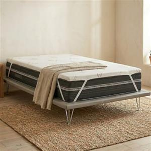 Talamo Italia - Topper piazza e mezza Alyssa, Topper rinnova materasso sfoderabile in Memory Foam e fibre di Rame, 100% Made in Italy, Anti acaro e Anallergico, Cm 120x190h5